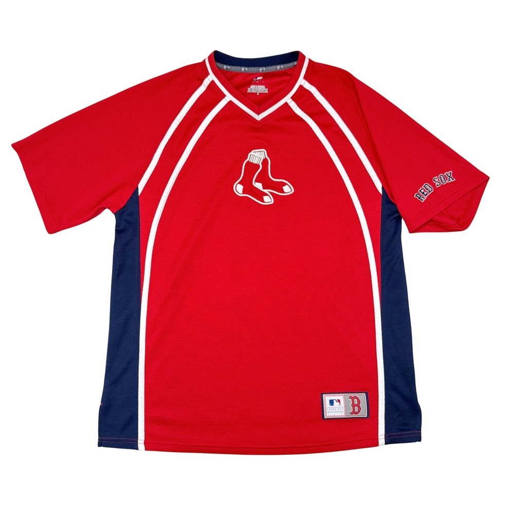 Boston Red Sox Shirt Mens Size Medium MLB Genuine Baseball Jersey Embroidered